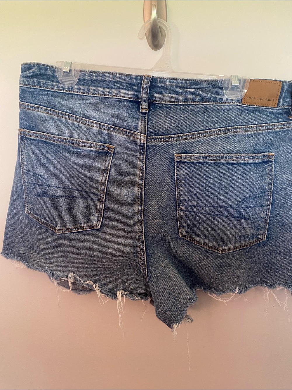 American Eagle Outfitters Distressed Denim Cutoff Shorts - Blue - Picture 7 of 7